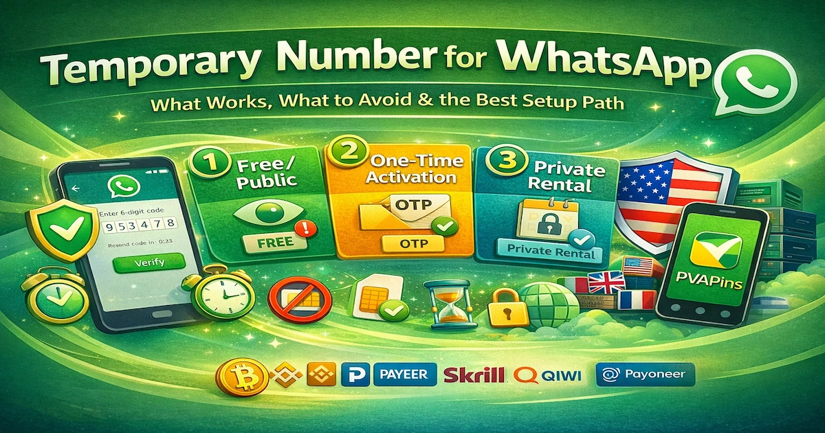 Temporary Number for WhatsApp: What Actually Works